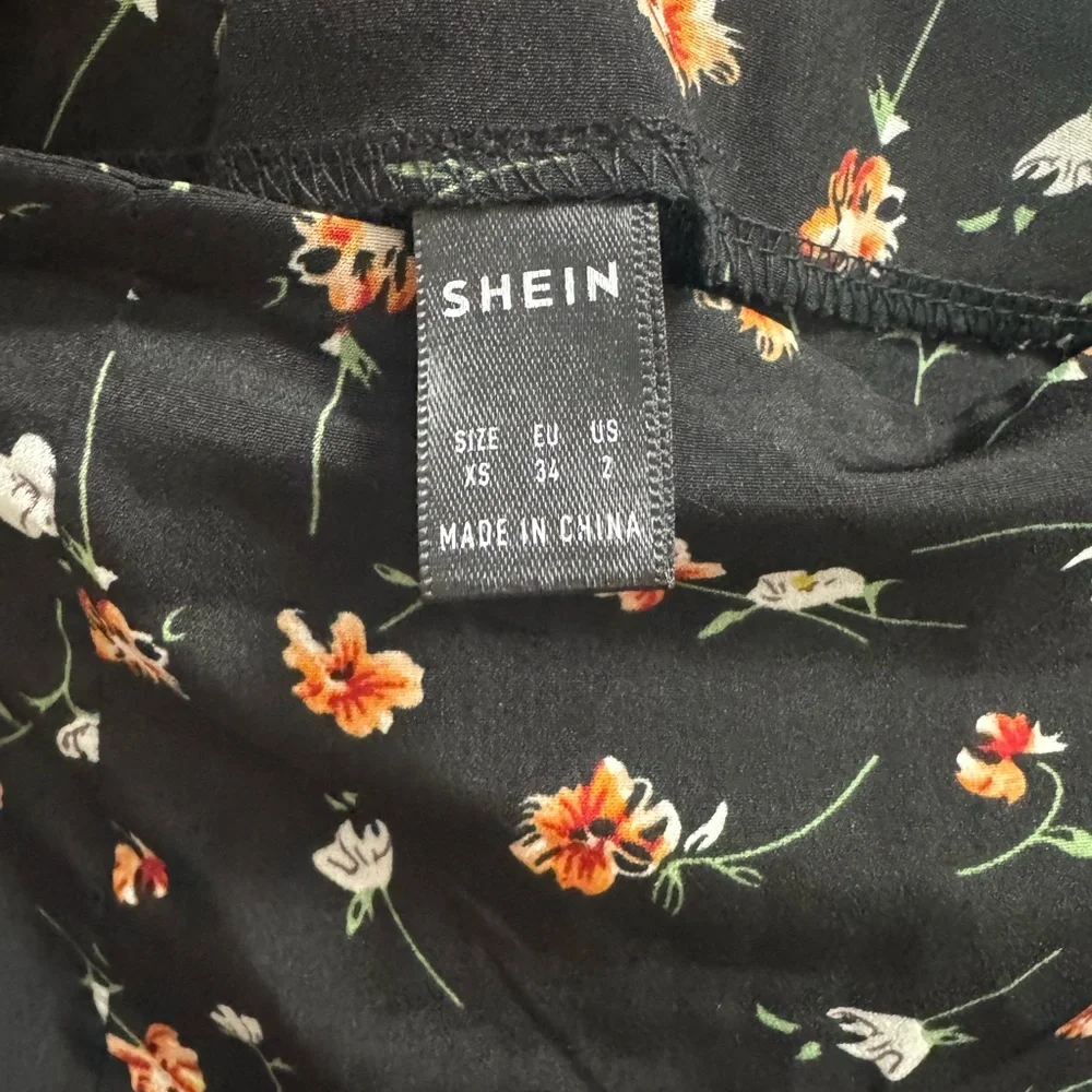 SHEIN Black Floral Maxi Skirt - Picture 2 of 2